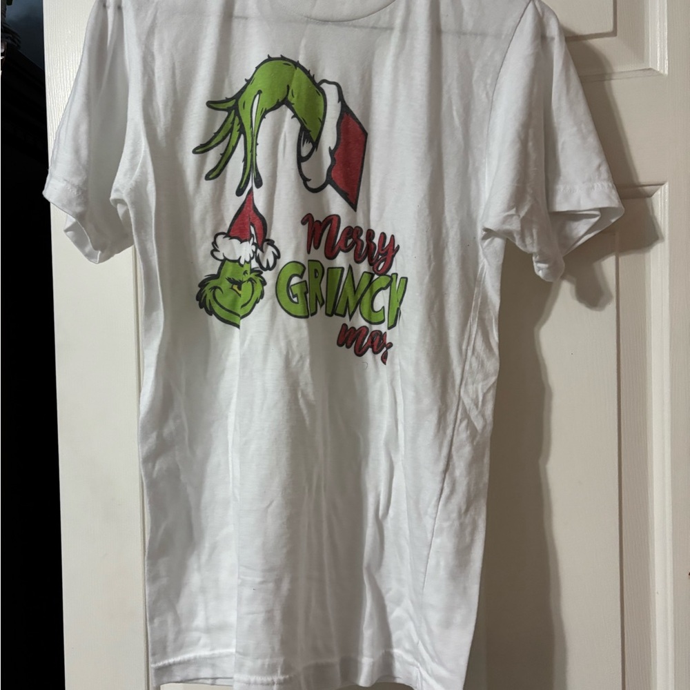Tultex White T-Shirt with Green Graphic